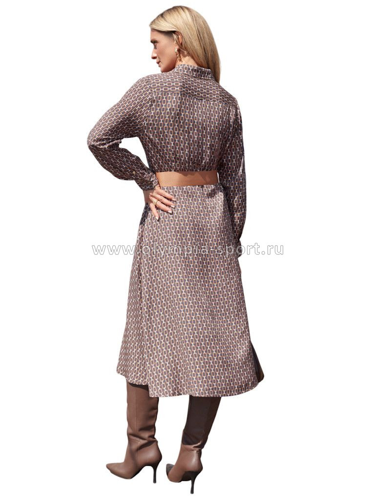 Платье женское D22.259 серый-коричневый