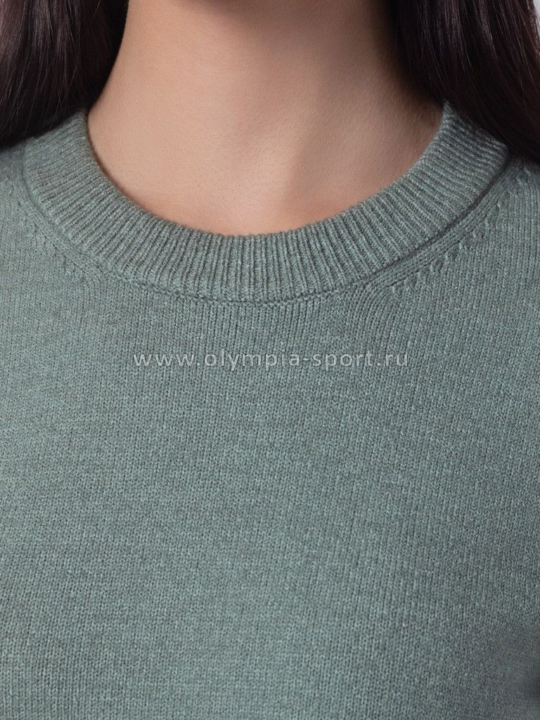 Джемпер женский D39.358 светло-оливковый меланж