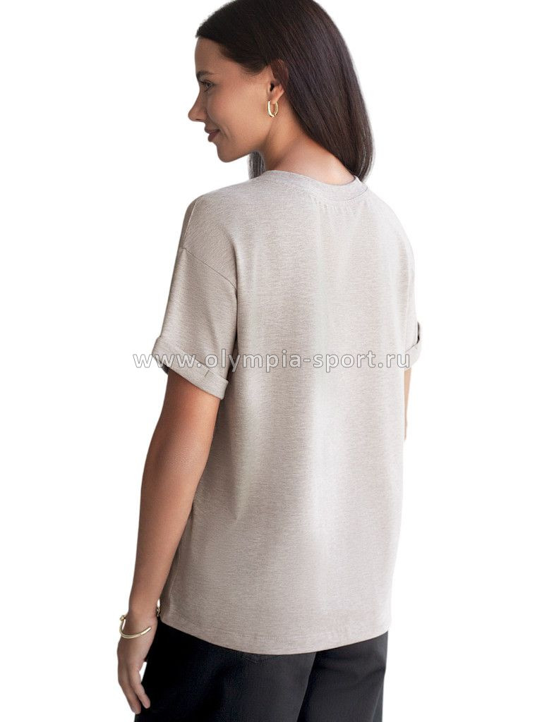 Футболка женская D49.117 кофейный меланж_create