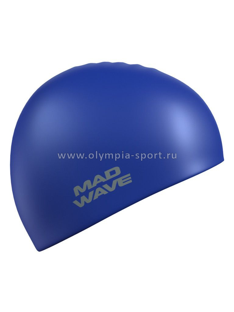Шапочка для плавания Mad Wave Intensive solid, силиконовая