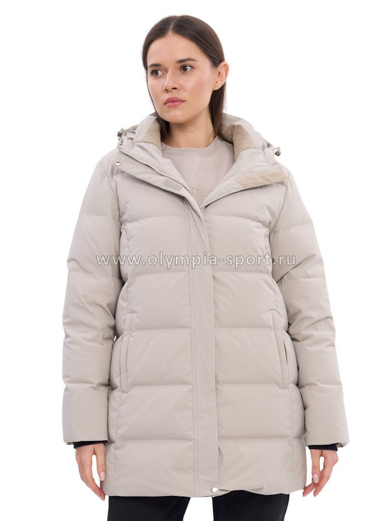 Пуховик женский Strobbs T3406-4, серо-бежевый