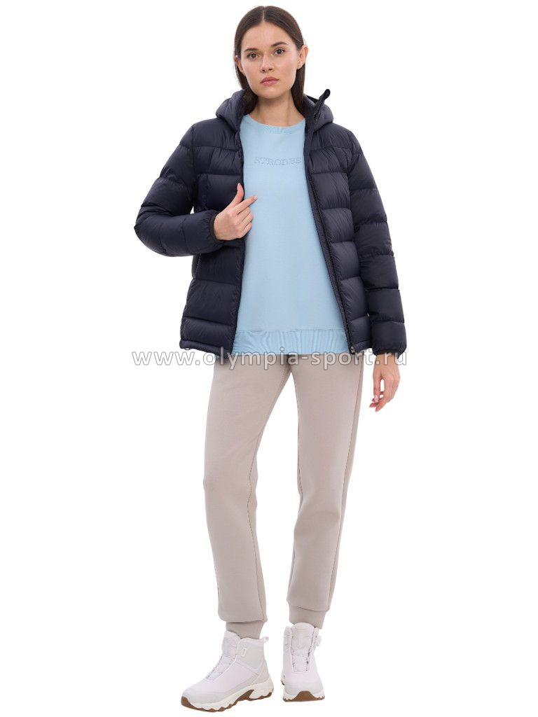 Пуховик женский Strobbs T3436-2, темно-синий