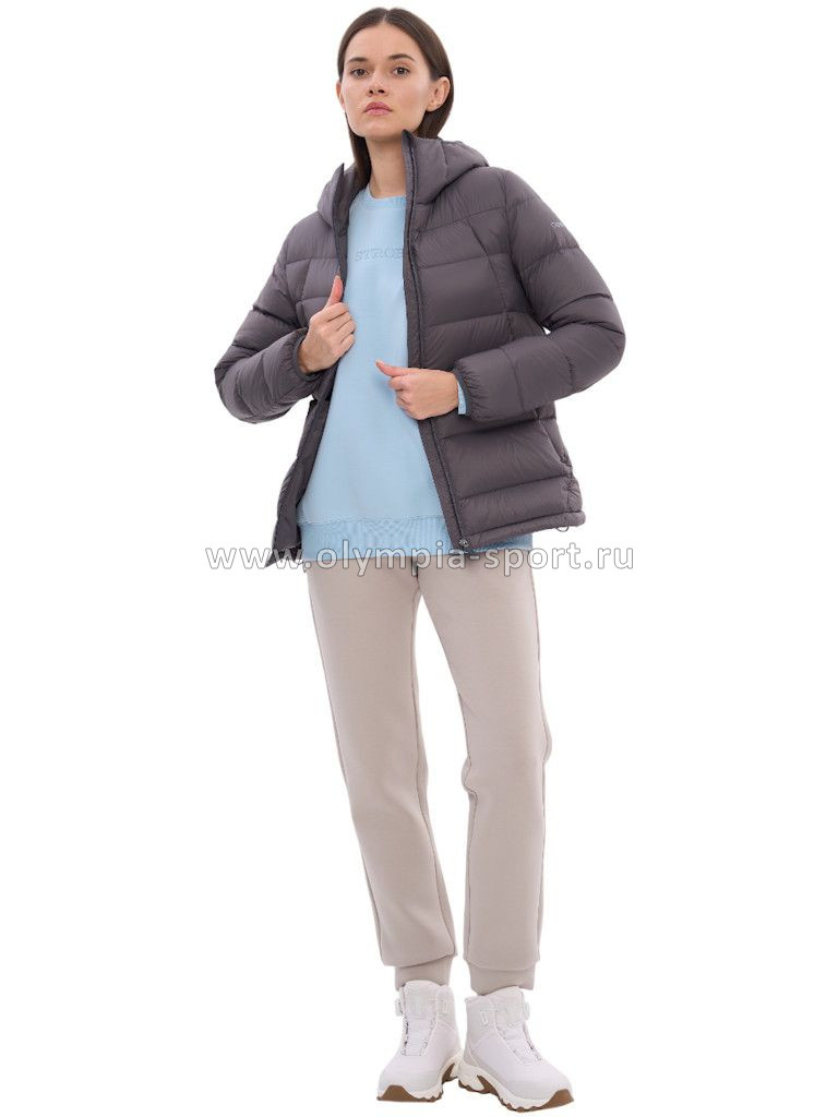 Пуховик женский Strobbs T3436-1, темно-серый