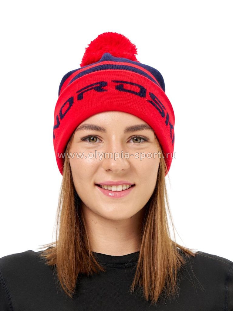 Шапка Nordski Winter Dark Blue/Red NSV727190 OS