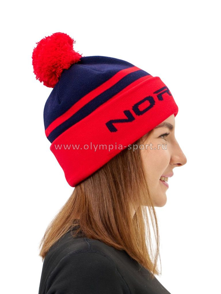 Шапка Nordski Winter Dark Blue/Red NSV727190 OS