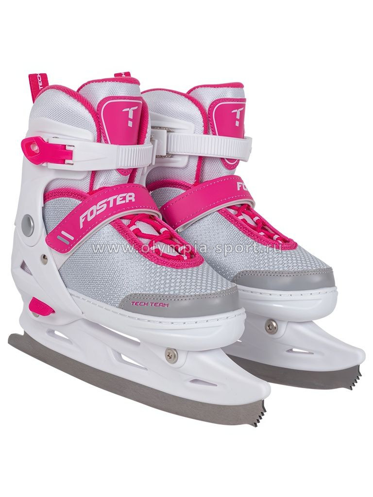 Коньки фигурные раздвижные TT Foster pink