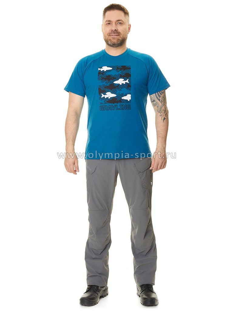 Футболка Grayling Fishes синяя