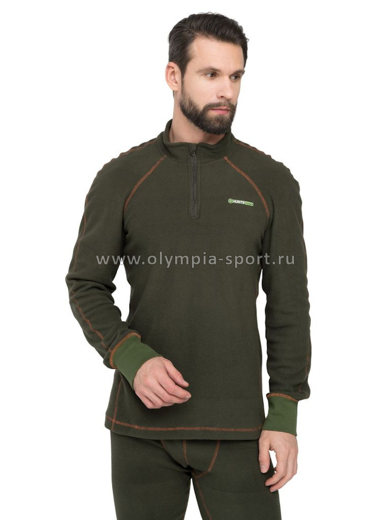 Термобельё Huntsman Thermoline ZIP Флис хаки