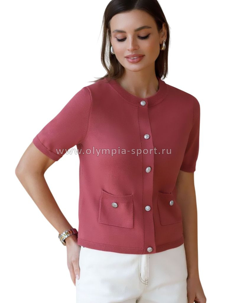 Кардиган женский Vilatte D31.151 пыльно-розовый