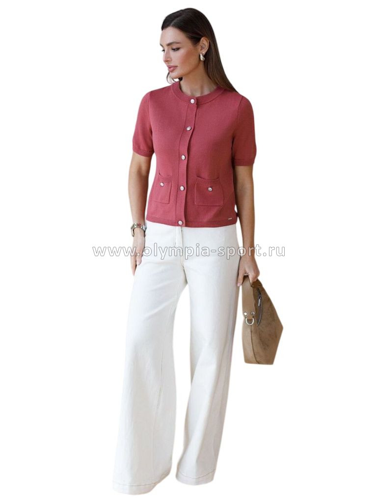 Кардиган женский Vilatte D31.151 пыльно-розовый