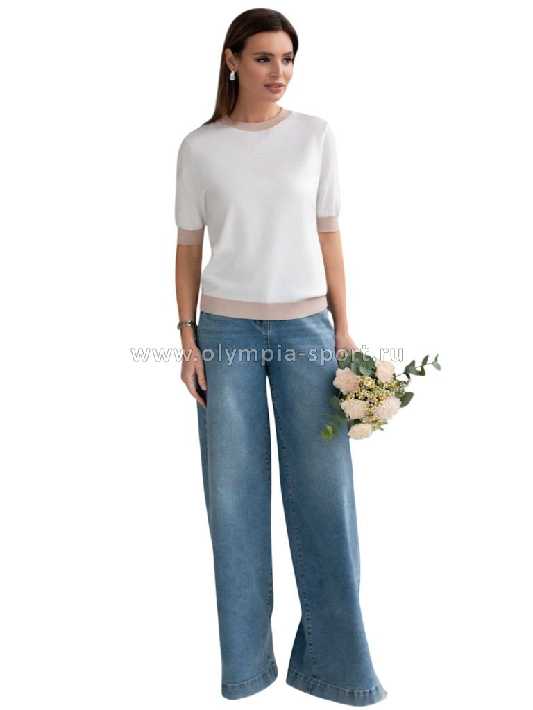 Джемпер женский Vilatte D39.388 белый