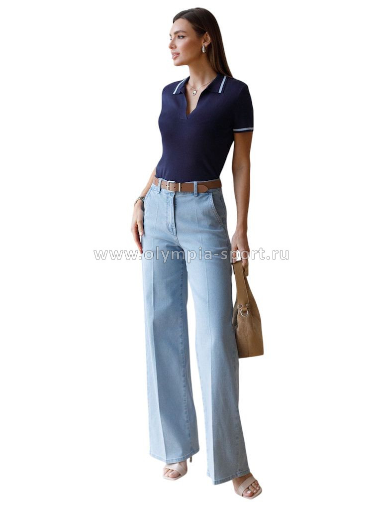 Джемпер женский Vilatte D39.389 темно-синий