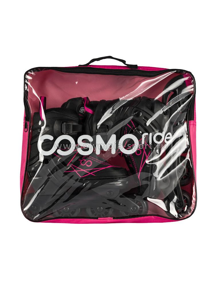 Коньки роликовые раздвижные Cosmoride Freerider розовые