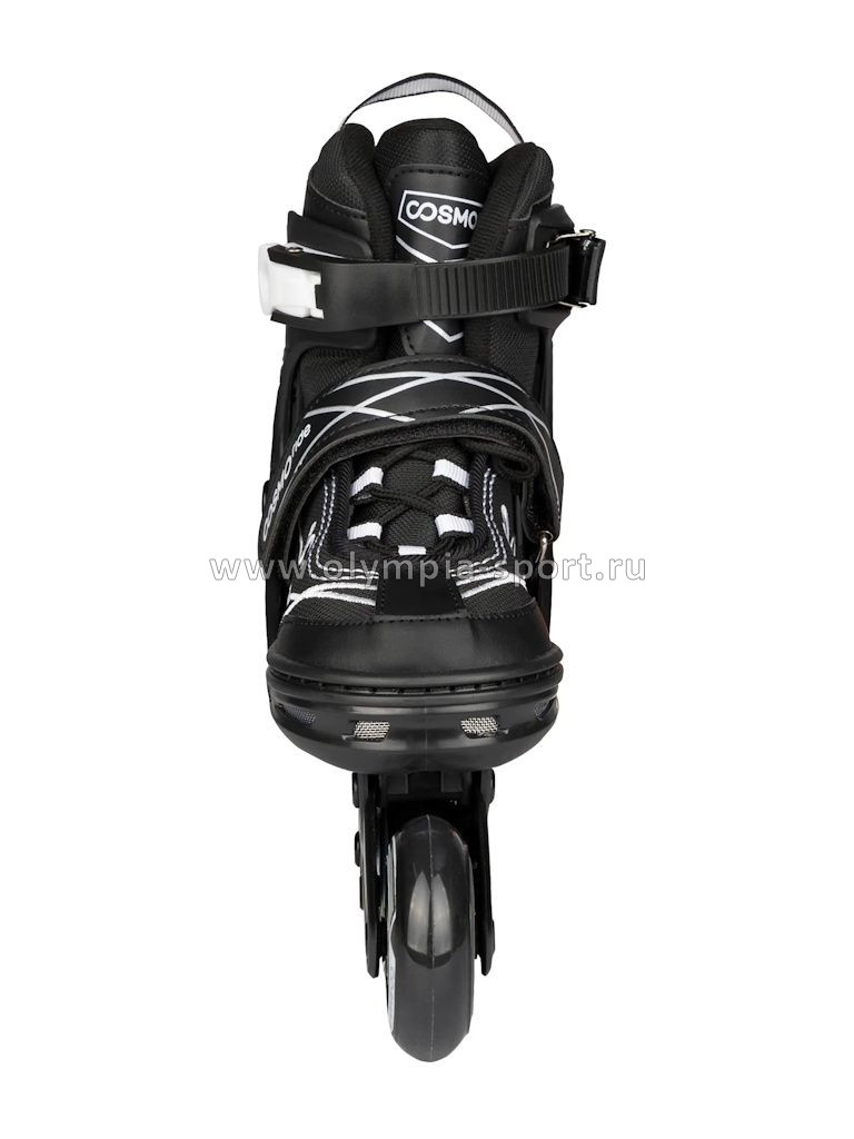 Коньки роликовые раздвижные Cosmoride Freerider черно-белый