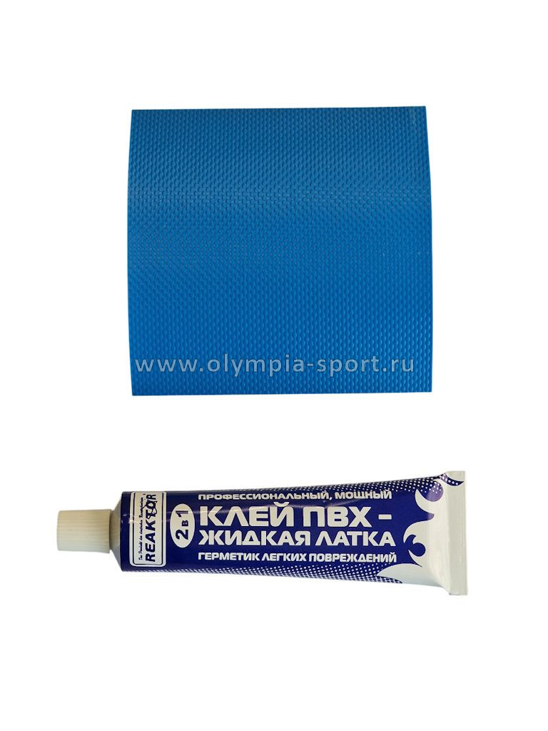 Ремнабор КЛЕИТ в ВОДЕ (2в1 клей ВПХ, ткань ПВХ) голубой