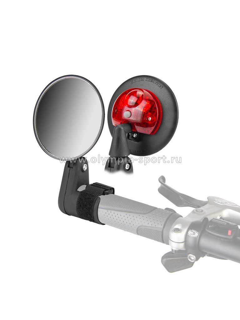 Зеркало заднего вида DX-2002VF на липучке с габаритным огнем