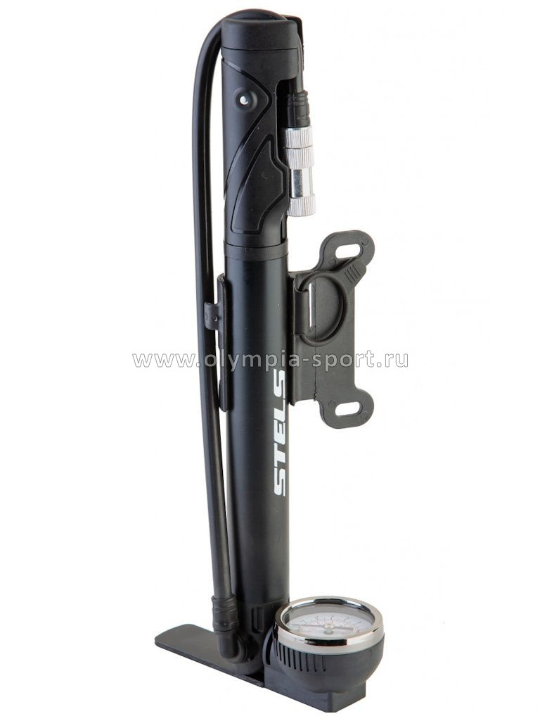 Насос напольный ручной M25B-04 с манометром, алюминий