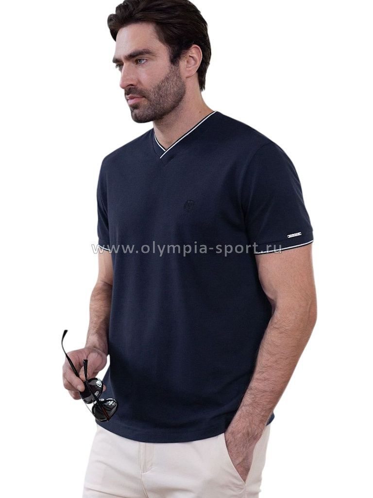 Футболка мужская Vilatte U49.056 т.синий