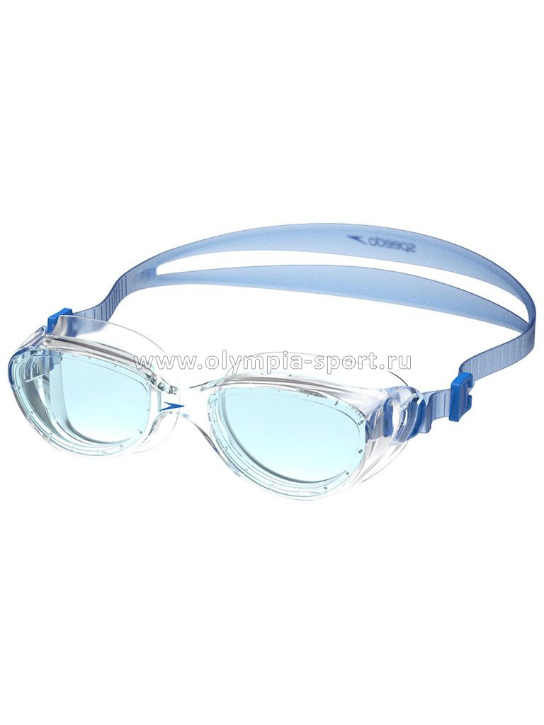 Очки для плавания SPEEDO Futura Hydrospex, голубые линзы, нерег. перен., прозр.опр.