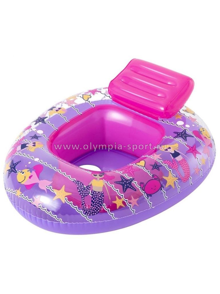 Круг-лодочка надувная Bestway 34126 Baby watercraft 76х65 см, 6-18 мес.